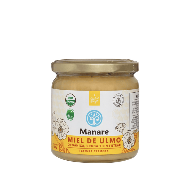 Miel de Ulmo Orgánica 500g Manare