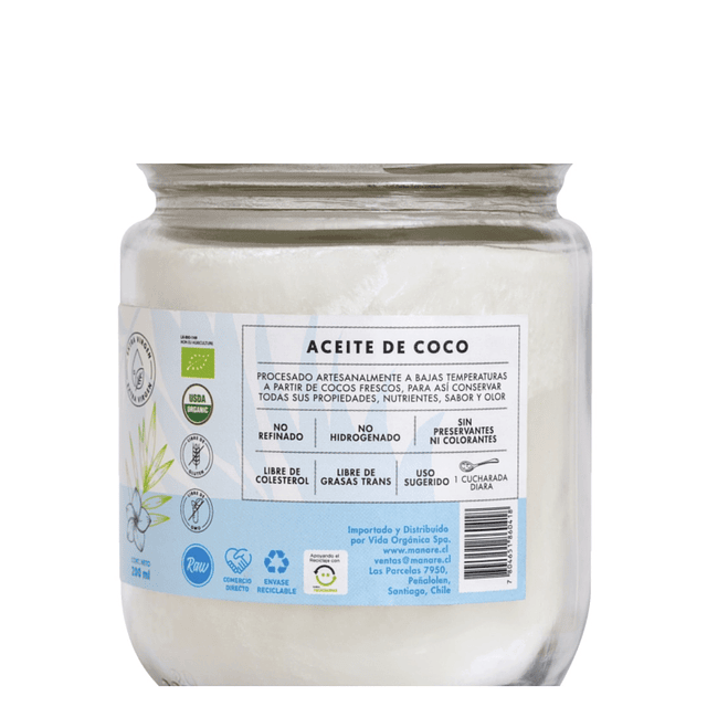 Aceite de Coco Orgánico 200ml