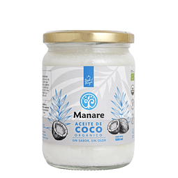 Aceite de Coco Sin olor y Sin sabor Orgánico 500 ml