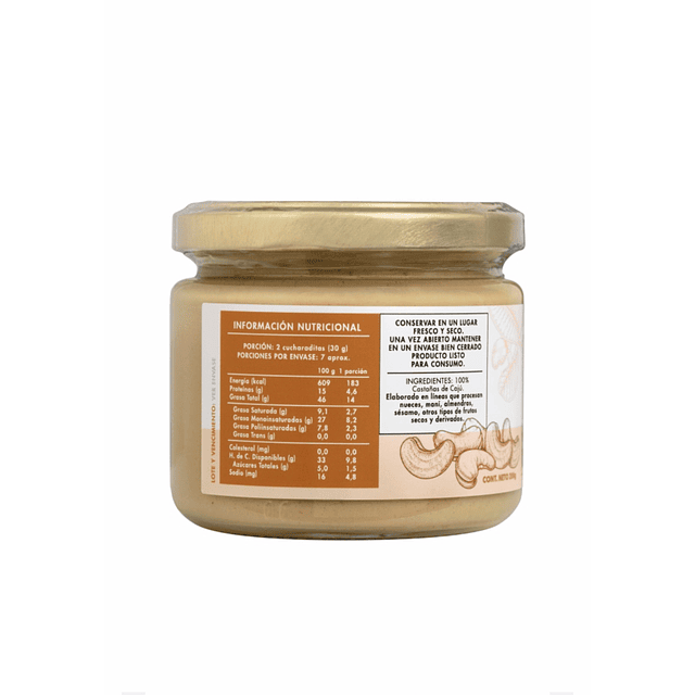 Mantequilla de Cajú 200 g