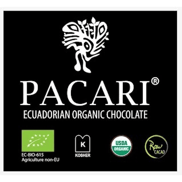 Barra de Chocolate 60% Cacao Orgánico Cereza 50g