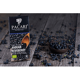 Barra de Chocolate 60% Cacao Orgánico Arándano Andino / Mortiño  50g