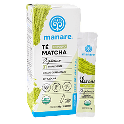 Té Matcha sachet orgánico 20un 