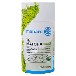 Té Matcha en polvo Orgánico 100g Manare 🍵 