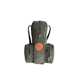 Bolso Matero Argentino Verde Oliva 100% Cuero