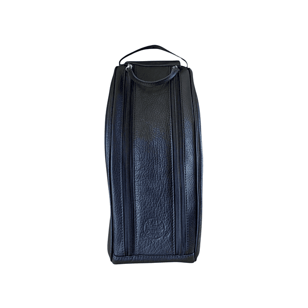 Bolso Matero de Cuero Negro El Buen Pastor