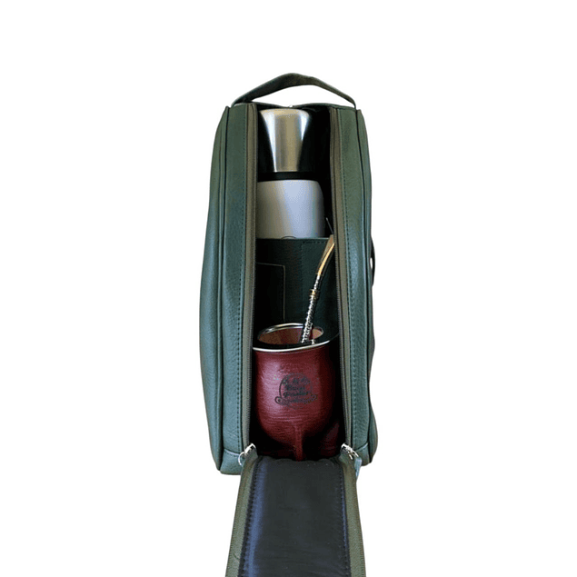 Bolso Matero de Cuero Verde El Buen Pastor