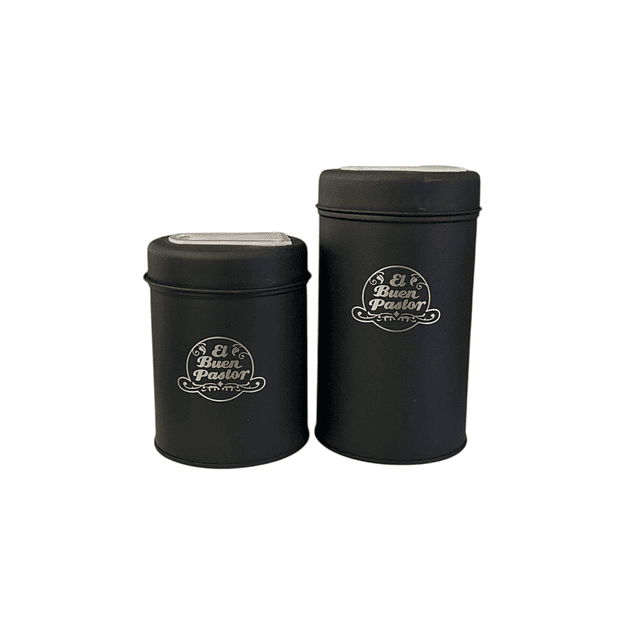 Set Matero Negro Acero Inoxidable El Buen Pastor