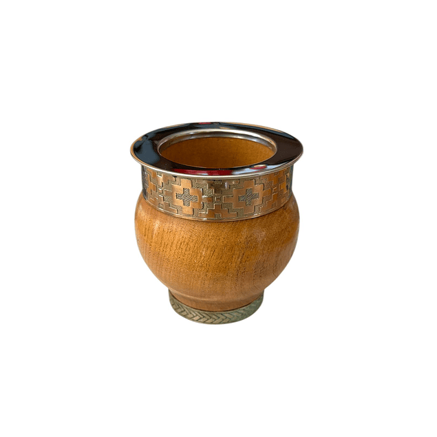 Mate Imperial Madera con Base mas Bombilla de Alpaca