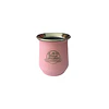 Mate Acero Inoxidable Rosado con Bombilla El Buen Pastor