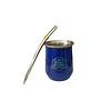 Mate Acero Inoxidable Azul con Bombilla El Buen Pastor