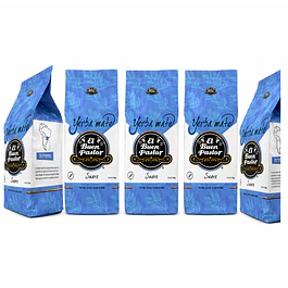 Pack 5 Yerba Mate  Tradicional Suave El Buen Pastor 500G libre de gluten
