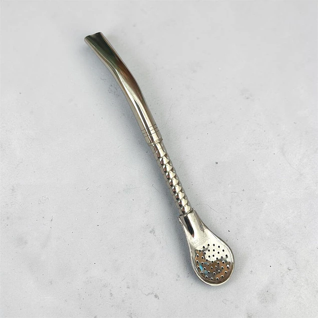 Bombilla Pico Loro de Acero Inoxidable El Buen Pastor