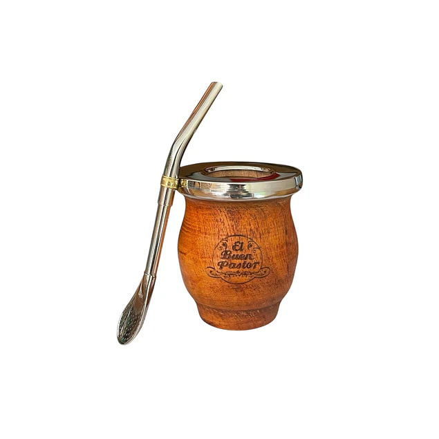 Mate Tradicional de Madera Algarrobo El Buen Pastor
