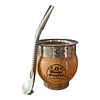 Mate Imperial Madera con Base mas Bombilla de Alpaca