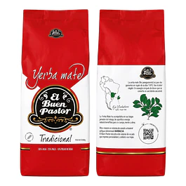 Yerba Mate Tradicional Barbacuá El Buen Pastor 500G libre de gluten