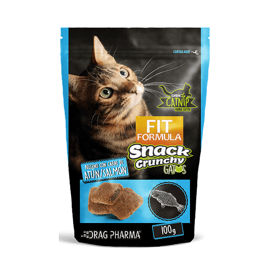 Fit Formula Snack Crunchy Gatos con Carne Atún y Salmón 100 g