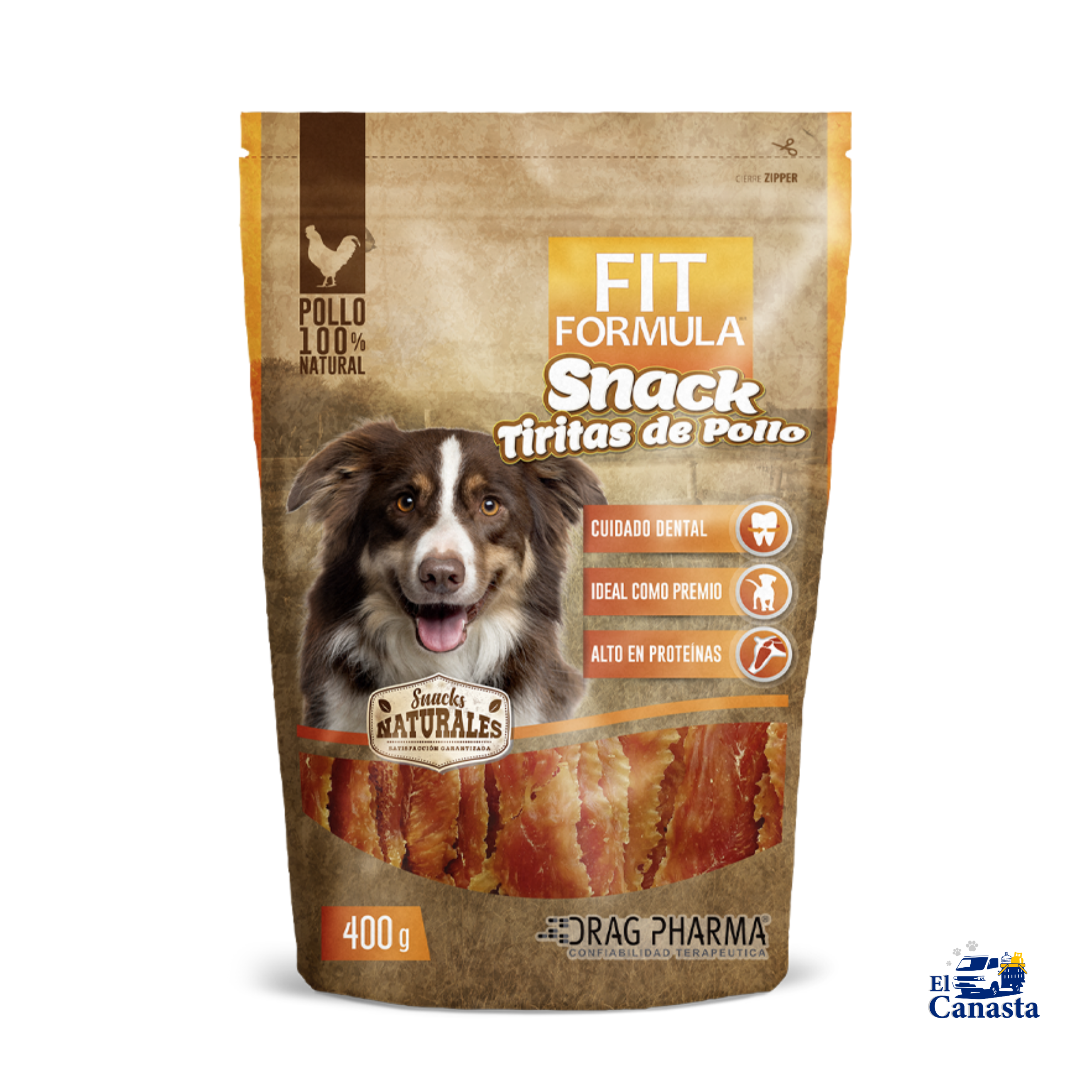 Snack Fit Formula Tiritas de Pollo 400 gr