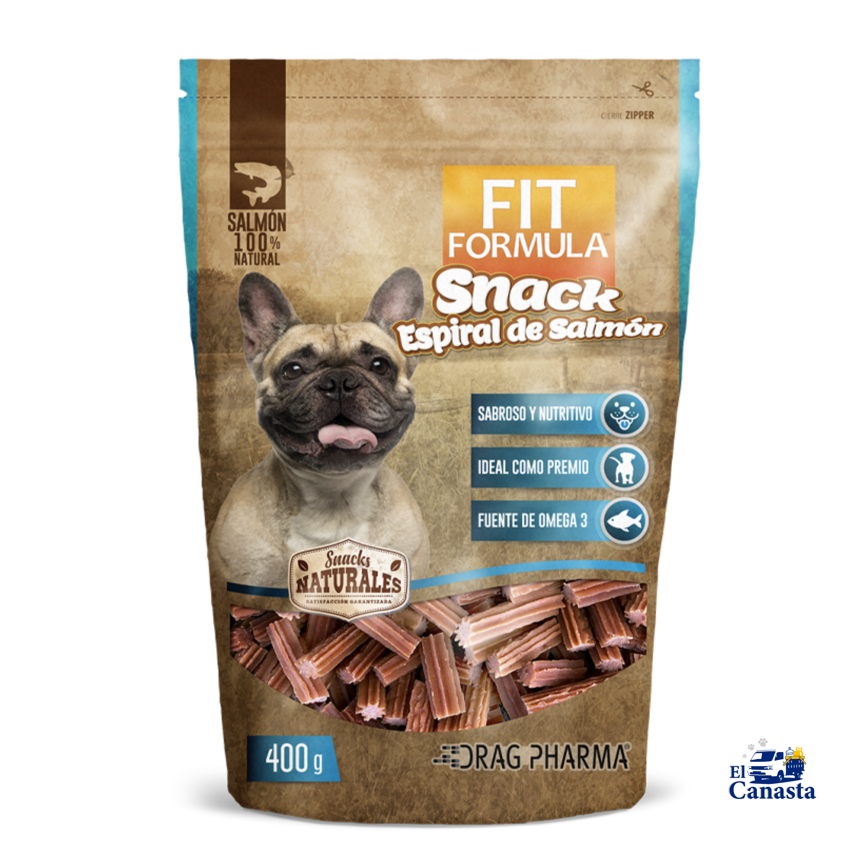 FIT FORMULA SNACK NATURAL ESPIRAL DE SALMÓN