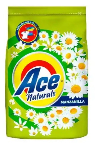 DETERGENTE POLVO ACE NATURALS MANZANILLA 400 GR