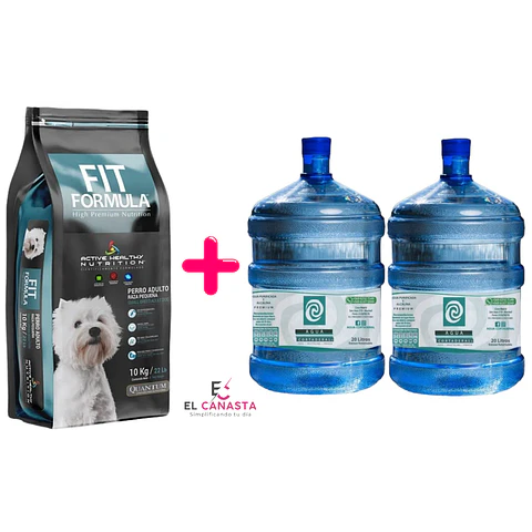Fit Formula Adulto Raza Pequeña 10 kg + 2 Recargas de Agua