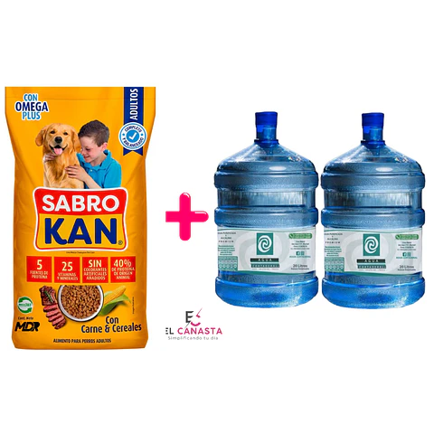 Un Sabrokan Adulto de 25 kilos más 2 recargas de agua purificada de 20 lts.