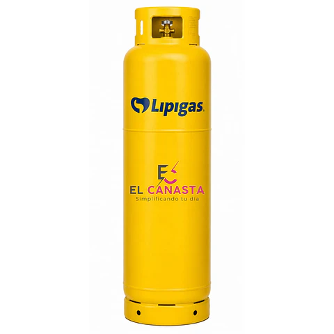 Gas envasado de 45 kg.
