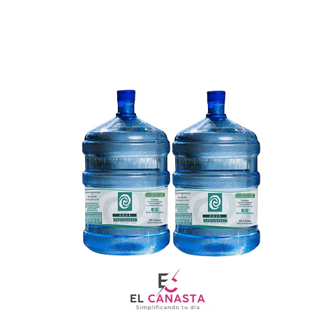 2 Recargas de Agua Purificada 20 Lts
