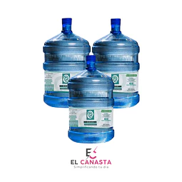 3 Recargas de Agua Purificada 20 Lts 