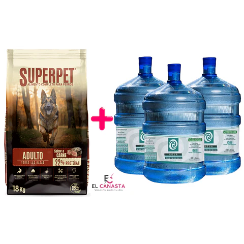 Superpet 18 kg + 3 Recargas de Agua