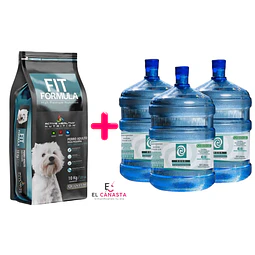 Fit Formula Adulto Raza Pequeña 10 kg + 3 Recargas de Agua