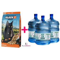 Black Cat 10 kg + 3 Recargas de Agua