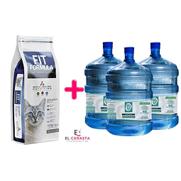 Fit Formula Gato 10 kg + 3 Recargas de Agua