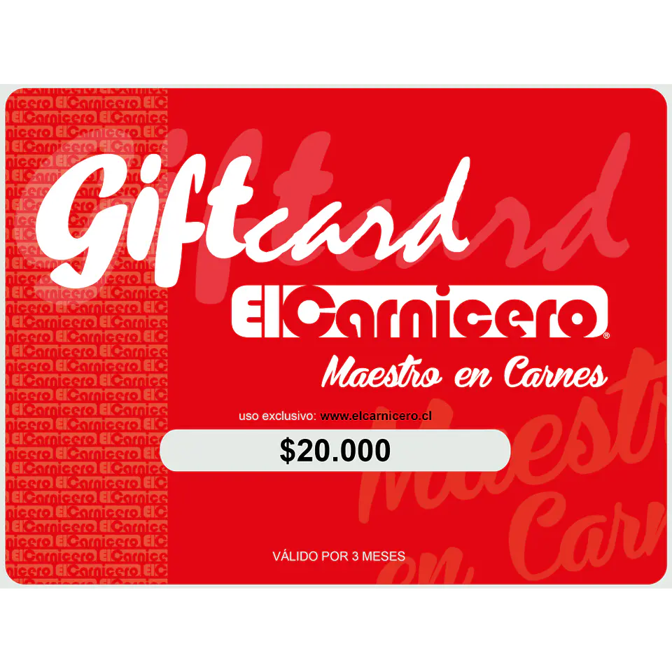 Giftcard $20.000 1