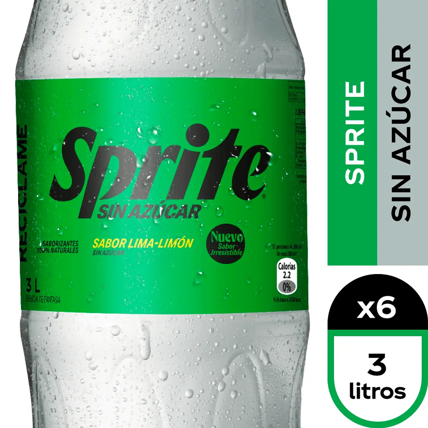 Bebida SPRITE ZERO 3 lt 1