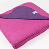 Quilt 100% Algodón Fucsia / Morado King               