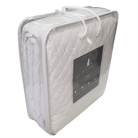 Quilt 100% Algodón Blanco 1,5 Plazas