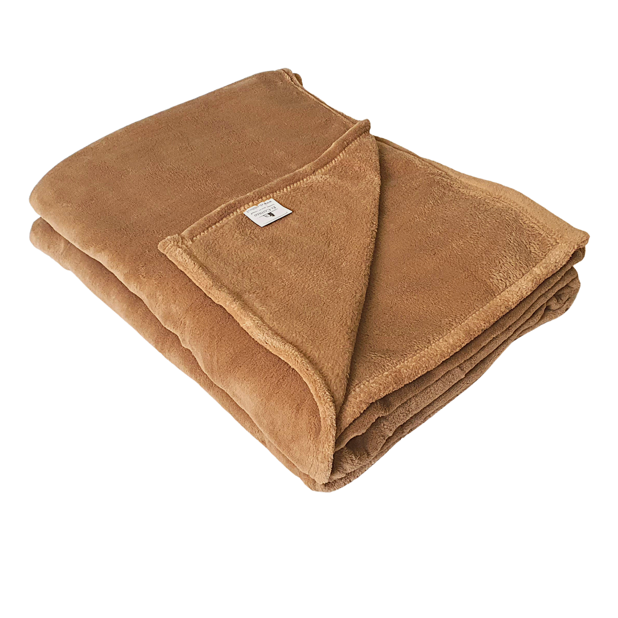 Frazada Polar Flannel Beige 1,5 Pl
