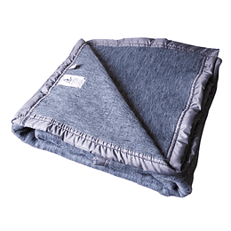 Frazada 40% Lana, 60% Polilana GRIS 2,5 Plazas