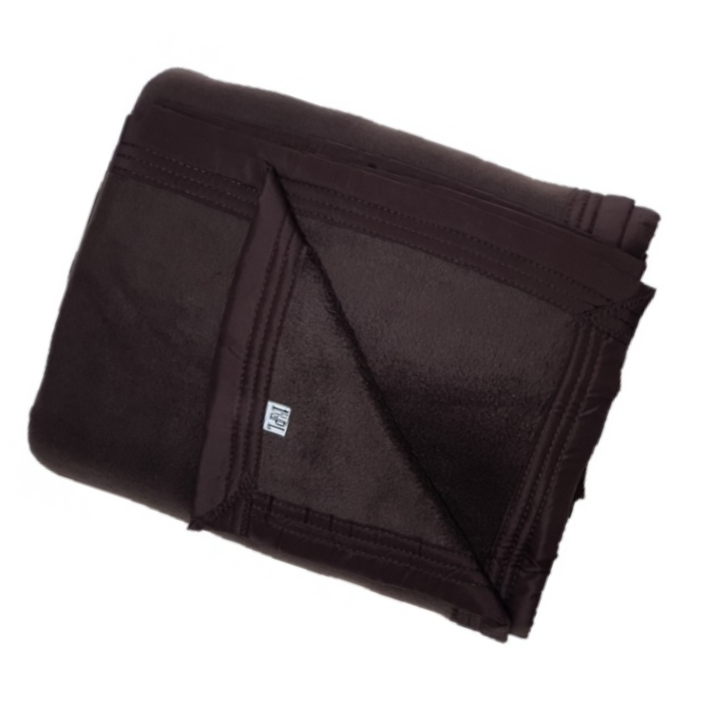 Frazada 1.5 Plazas Polar Borde Satin Linea Hotel Gris