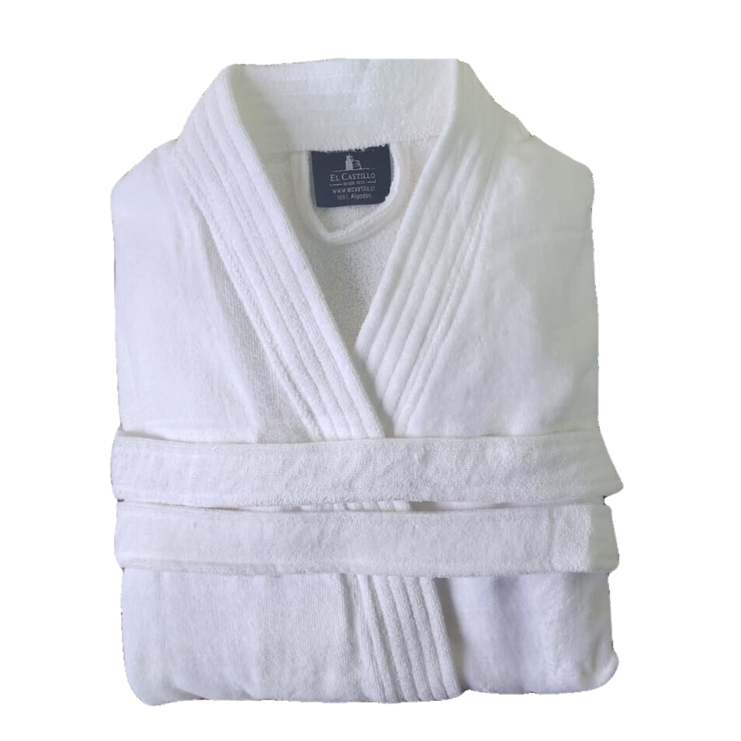Bata Velour 100% Algodón Blanca Talla Única