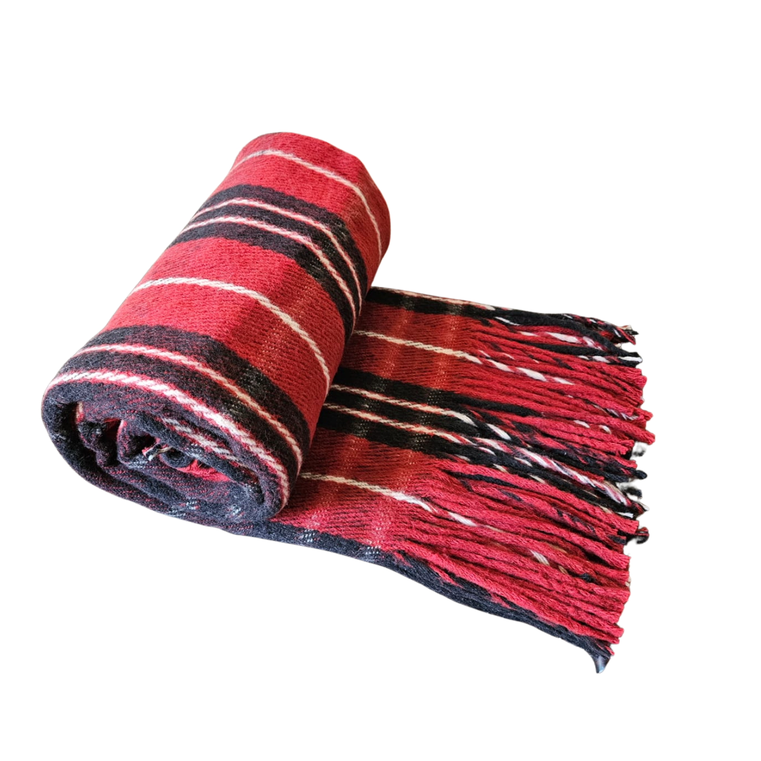 Chalon 100% Lana Virgen Rojo / Negro