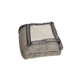 Frazada 100% Lana Virgen Patagónica Gris Cuna 80x100 cm