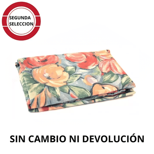 Juego Sábana 1 Plaza 144 Hilos Diseño. Flores Grandes