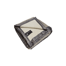 Frazada 100% Lana Virgen Patagónica Gris King