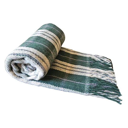 Chalon 100% Lana Virgen Verde Crudo