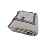 Frazada 2 Plazas 100% Lana Virgen Gris/Gris