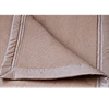 Frazada 1,5 Plazas 40% Lana Beige/Beige