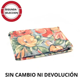 Juego Sábana 1 Plaza 144 Hilos Diseño. Flores Grandes