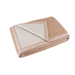 Frazada 1 Plaza 70% Lana  N Virgen Beige 